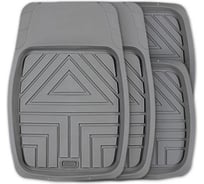 Автомобильный коврик AUTOPROFI универсальный, морозостойкий, ванночка для переднего ряда, 1 шт., 60x46 см, материал термопласт, черный TER-160f BK