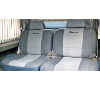 Авточехлы AUTOPROFI TRANSFORM, перфор. велюр, 6 предм., 2 откид. кресла т.сер./св.серый MPV-003 D.GY/L.GY