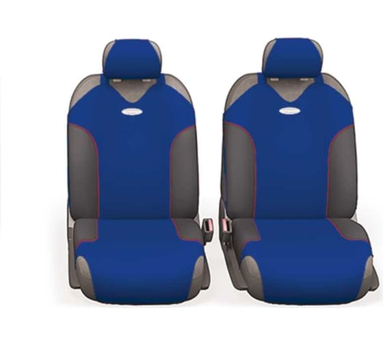 Авточехлы-майки AUTOPROFI FORMULA, полиэстер, 8 предметов чёрн./синий FOR-802 BK/BL