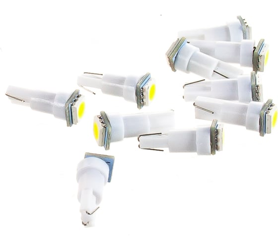 Автолампа диод SKYWAY T5 W1.2W 1 SMD 1-контурная, белая S08201213