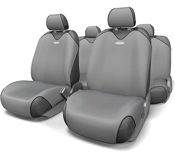 Авточехлы-майки AUTOPROFI R-1 SPORT, полиэстер, 9 предметов тёмн.серый R-802 D.GY