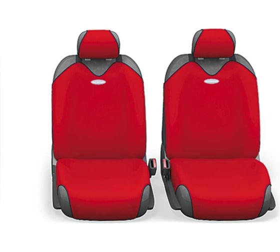 Авточехлы-майки AUTOPROFI R-1 SPORT, полиэстер, 9 предметов красный R-802 RD