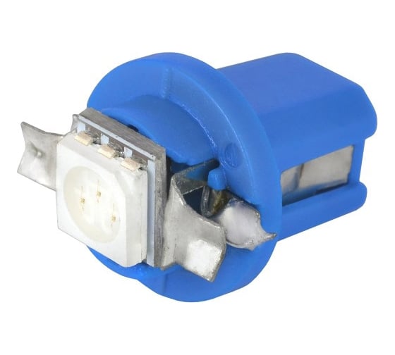 Автолампа диод SKYWAY T8.5 T4W 1 SMD 1-контурная, синяя S08201220 1
