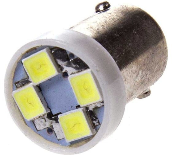 Автолампа диод SKYWAY T8.5 T4W 24V 4 SMD BA9s 1-контурная, белая S08202013