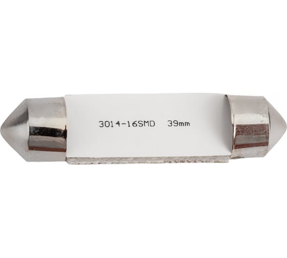 Автолампа диод SKYWAY T11 C5W 16 SMD диодов 1-контурная 39мм белая S08201378
