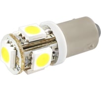 Автолампа диод SKYWAY T8.5 T4W 5 SMD BA9s 1-контурная, белая S08201233