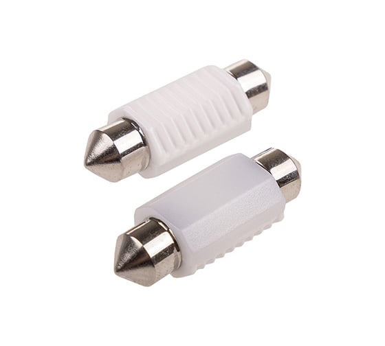 Автолампа диод SKYWAY T11 C5W 2 SMD диода 1-контурная 36мм белая S08201315