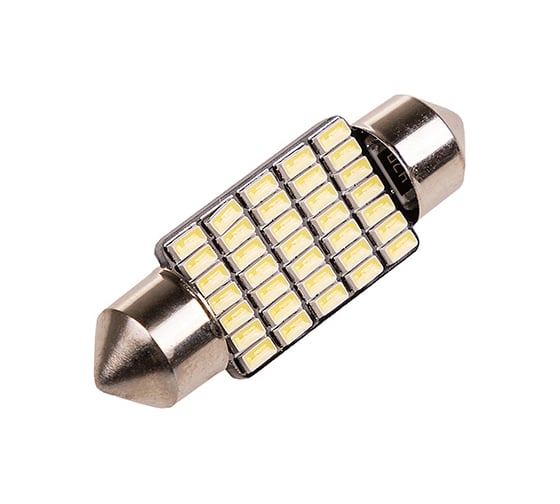 Автолампа диод SKYWAY T11 C5W 35 SMD диодов 1-контурная 36мм белая S08201407