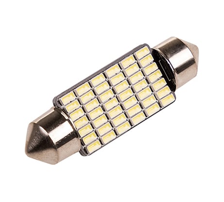 Автолампа SKYWAY диод T11 (C5W) 12V 42 SMD диода 1-конт 39мм (CANBUS) белая, 2 шт. S08201406