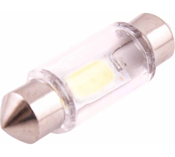 Автолампа диод SKYWAY T11 C5W 6W 3 LED диода 1-контурная 36 мм белая S08201164