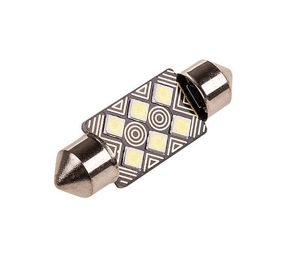 Автолампа диод SKYWAY T11 C5W 6SMD диода 1-контурная 36мм белая S08201403