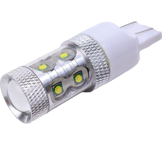 Автолампа диод SKYWAY T20 W21/5W 10 SMD диодов 1-контурная белая S08201199
