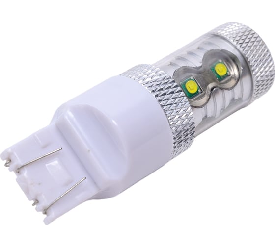 Автолампа диод SKYWAY T20 W21/5W 10 SMD диодов 1-контурная белая S08201199