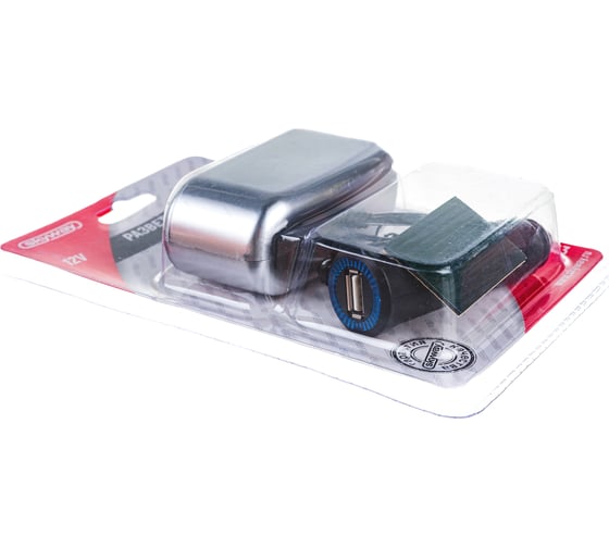 Разветвитель прикуривателя 3 гнезда + USB SKYWAY предохранитель 10А, USB 1A S02301013 SL