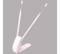 Декоративная антенна SKYWAY 18.5 см, два уса с регулируемым наклоном, белая S00201005