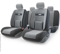 Авточехлы AUTOPROFI COMFORT экокожа, 11 предм., карман, 6 молний черн./св.бежевый COM-1105 G TRS BK/L.BE