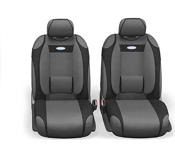 Майки AUTOPROFI COMFORT анатом. поддержка, велюр, 9 предм. черн./т.серый COM-905T BK/D.GY