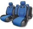 Авточехлы-майки AUTOPROFI COMFORT, анатом. поддержка, велюр, 9 предм. чёрн./синий COM-905T BK/BL 1