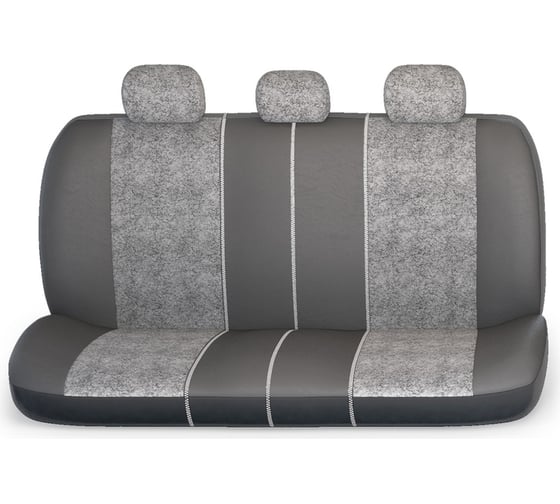 Авточехлы AUTOPROFI MULTI COMFORT мультиконтурные, 5 ортопед. поддержек, велюр+формованный велюр, 11 предм., карман, 6 молниий, черн./т.серый, разм. М MLT-1105 BK/D.GY (M)