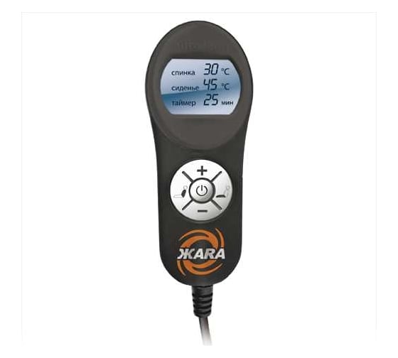 Чехол-майка AUTOPROFI с подогревом ЖАRА, с цифровым LCD контроллером, 12V т.беж./св.бежевый HOT-700 D.BE/L.BE