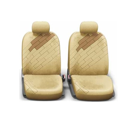 Авточехлы AUTOPROFI URBAN, алькантара, 11 предм., карман, 6 молний, AIRBAG бежевый, разм. М URB-1105 BE (M)