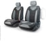 Авточехлы-трансформеры AUTOPROFI MATRIX, велюр, 6 предм., карман, липучки, широкие резинки, AIRBAG, передний ряд чёрн./т.серый TRS/MTX-001 BK/D.GY 2