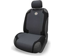 Чехол-майка AUTOPROFI с подогревом ЖАRА, с двухуровневым контроллером, 12V чёрн./т.серый HOT-650 BK/D.GY