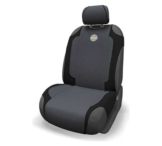 Чехол-майка AUTOPROFI с подогревом ЖАRА, с двухуровневым контроллером, 12V чёрн./т.серый HOT-650 BK/D.GY 1