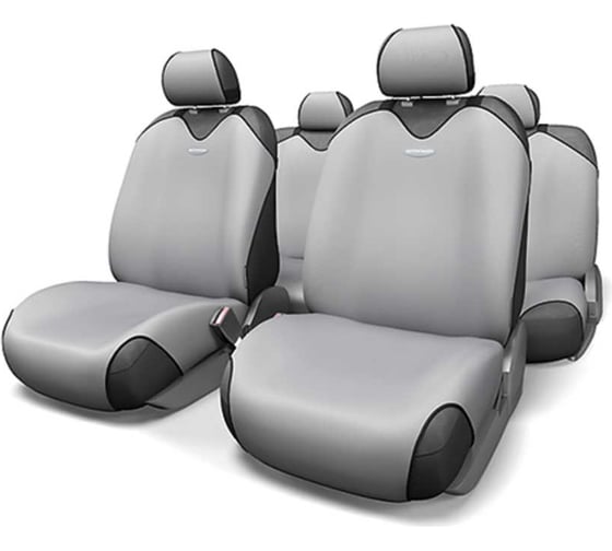 Майки AUTOPROFI R-1 SPORT полиэстер, 9 предметов, св.серый R-802 L.GY
