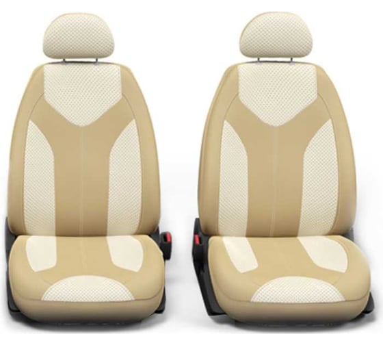 Авточехлы AUTOPROFI MATRIX, искусствен. кожа, 11 предм., карман, 3 молнии т.беж./св.бежевый, разм.S MTX-1105G D.BE/L.BE (S)