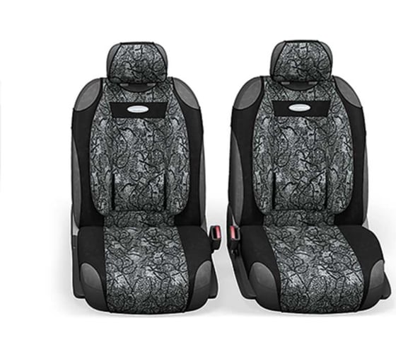 Авточехлы-майки AUTOPROFI COMFORT, анатом. поддержка, велюр, 9 предм. жаккард полипропилен, расцветка Циклон COM-905T Cyclone
