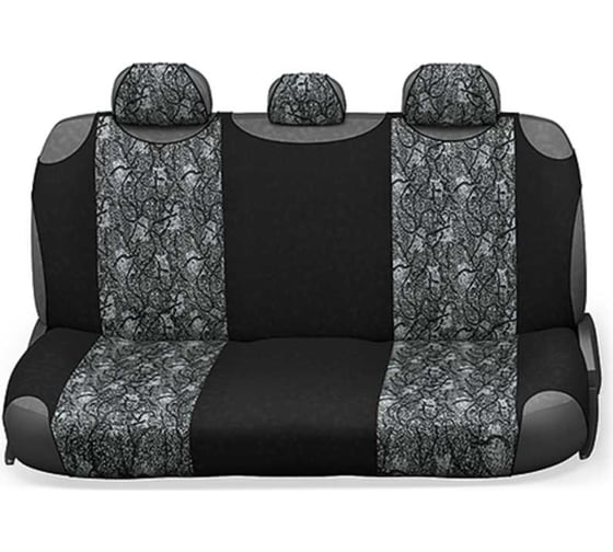 Авточехлы-майки AUTOPROFI COMFORT, анатом. поддержка, велюр, 9 предм. жаккард полипропилен, расцветка Циклон COM-905T Cyclone