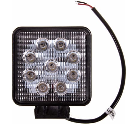 Светодиодная фара SKYWAY OFF ROAD квадратная 12V/24V 27W 6000К 9 диодов, ближний свет S07201013