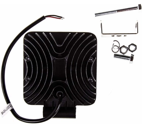 Светодиодная фара SKYWAY OFF ROAD квадратная 12V/24V 27W 6000К 9 диодов, ближний свет S07201013
