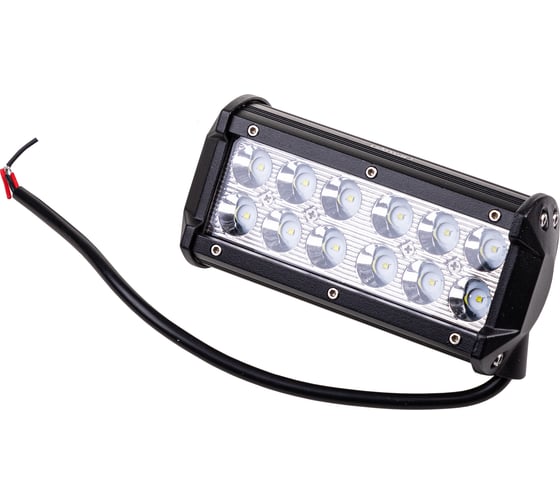 Прямоугольная светодиодная фара SKYWAY OFF ROAD 12V/24V 36W 6000K 12 диодов дальний свет S08401003