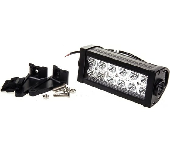 Прямоугольная светодиодная фара SKYWAY OFF ROAD 12V/24V 36W 6000К 12 диодов дальний свет S07201053