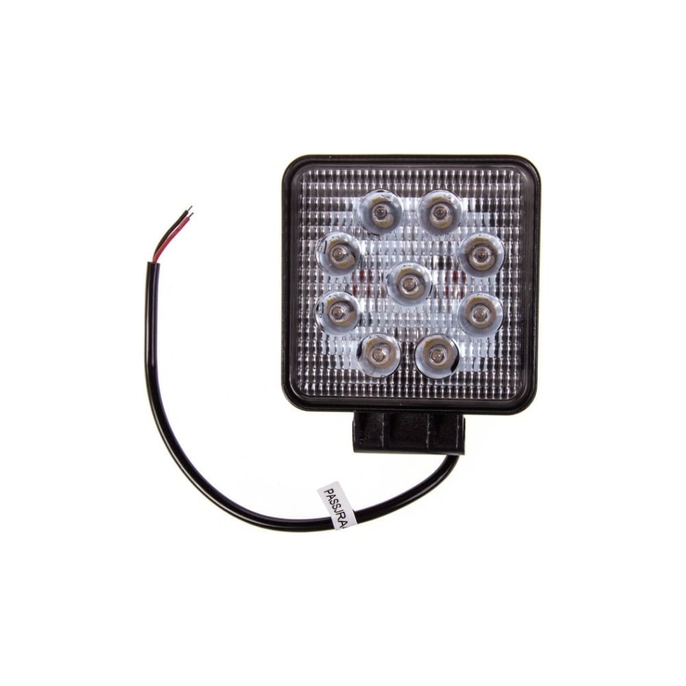 Светодиодная фара SKYWAY OFF ROAD квадратная 12V/24V 27W 6000К 9 диодов ...