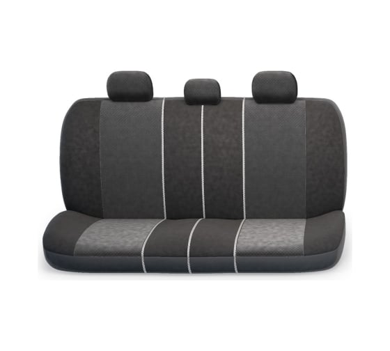 Авточехлы AUTOPROFI MULTI COMFORT, мультиконтурные, 5 ортопед. поддержек, велюр+формованный велюр, 11 предм., карман, 6 молниий чёрый, разм. М MLT-1105 BK/BK (M)