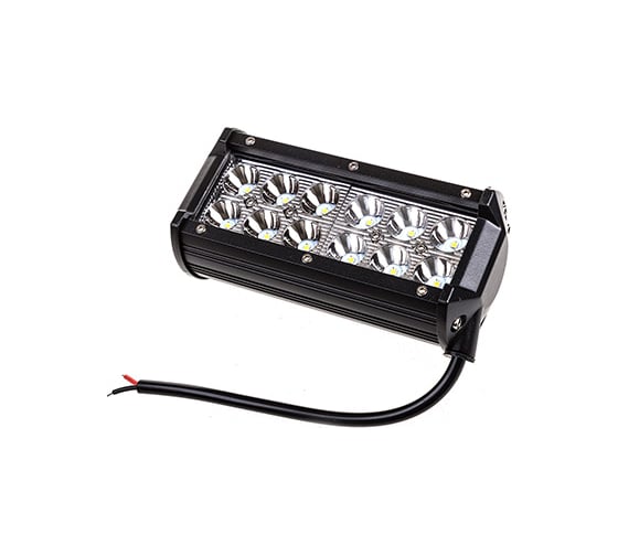 Прямоугольная светодиодная фара SKYWAY OFF ROAD 12V/24V 36W 6000K 12 диодов дальний свет S08401022