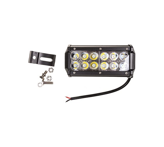Прямоугольная светодиодная фара SKYWAY OFF ROAD 12V/24V 36W 6000K 12 диодов дальний свет S08401022