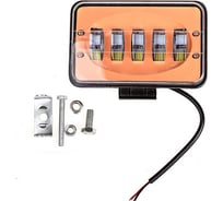Прямоугольная светодиодная фара SKYWAY OFF ROAD 12V/24V 52W 6000К 5 диодов дальний свет S07201069