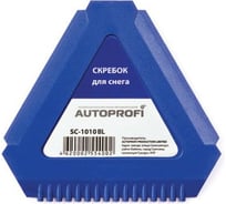 Скребок для снега AUTOPROFI пластиковый, треугольный, синий SC-1010 BL
