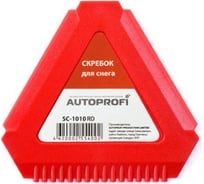 Пластиковый скребок для снега AUTOPROFI треугольный красный SC-1010 RD