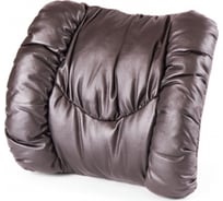 Подушка для упора спины AUTOPROFI LEX материал PU кожа с отливом, наполнитель синтепон, кофейный LEX-1121 COFFEE