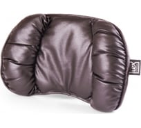 Подушка для шеи AUTOPROFI LEX материал PU кожа с отливом, наполнитель синтепон, кофейный LEX-1122 COFFEE