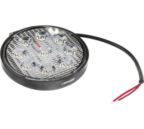 Светодиодная фара SKYWAY OFF ROAD круглая 12V/24V 27W 6000K, ближний свет S07201018