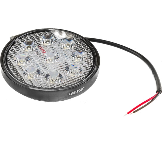 Светодиодная фара SKYWAY OFF ROAD круглая 12V/24V 27W 6000K, ближний свет S07201018 1