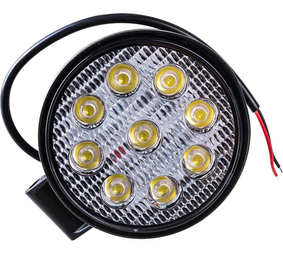 Светодиодная фара SKYWAY OFF ROAD круглая 12V/24V 27W 6000K, ближний свет S07201018
