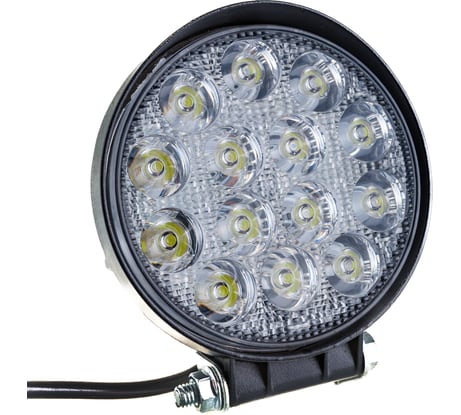 Светодиодная фара SKYWAY OFF ROAD круглая 12V/24V 42W 6000K, дальний свет S07201019