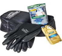 Сервисный набор RAVENOL сумка для канистры 1 л, влажные салфетки для рук, перчатки, бирка на двигатель 1510088-001-02-000